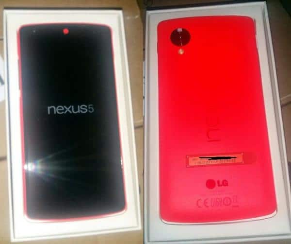 El Nexus 5 en color rojo se muestra en una nueva imagen