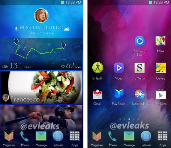 La nueva interfaz de Samsung para Android supúestamente filtrada