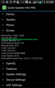 Captura de pantalla Galaxy S5