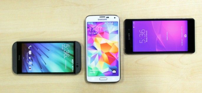 Comparativa HTC One (M8) vs Samsung Galaxy S5 vs Sony Xperia Z2