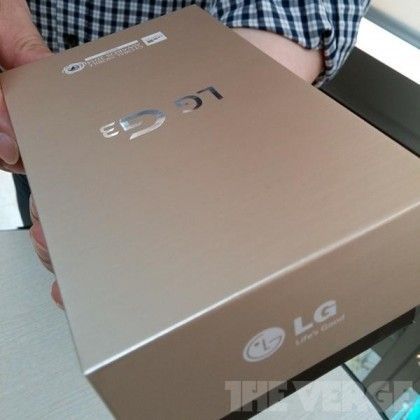 LG G3, se muestra una imagen de su caja original