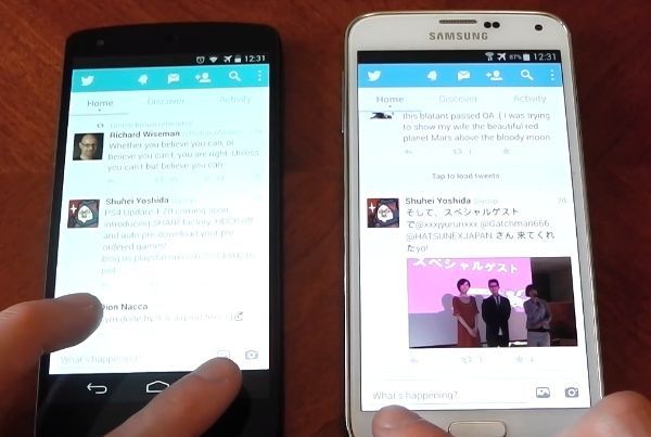Samsung Galaxy S5 vs Nexus 5, comparamos la velocidad de su interfaz