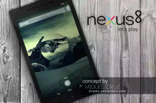 Nexus 8, diseño con pantalla 2K