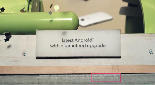 Android 4.4.3 se muestra en un vídeo promocional