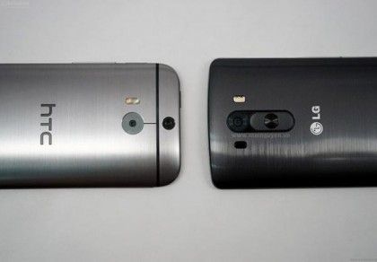 LG G3 se muestra junto al HTC One M8