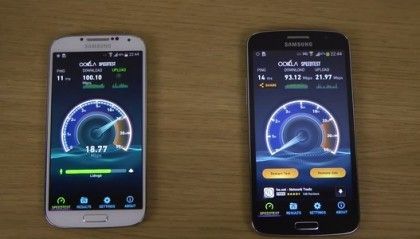 Samsung Galaxy Grand 2 vs Galaxy S4, velocidad de internet