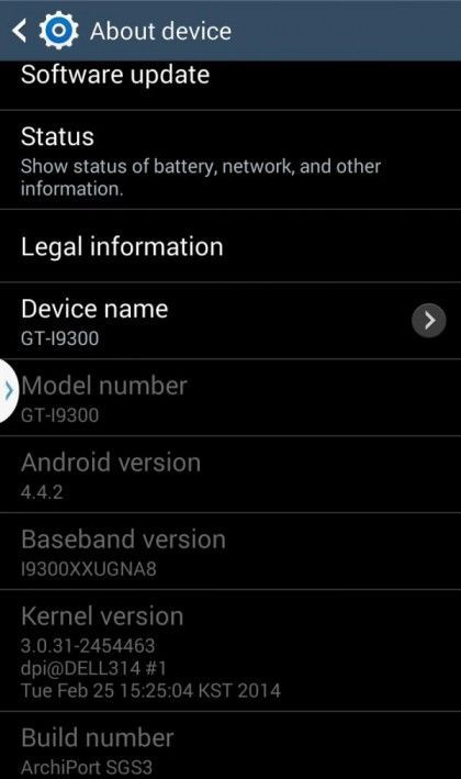 Samsung Galaxy S3 ya puede disfrutar de Android 4.4