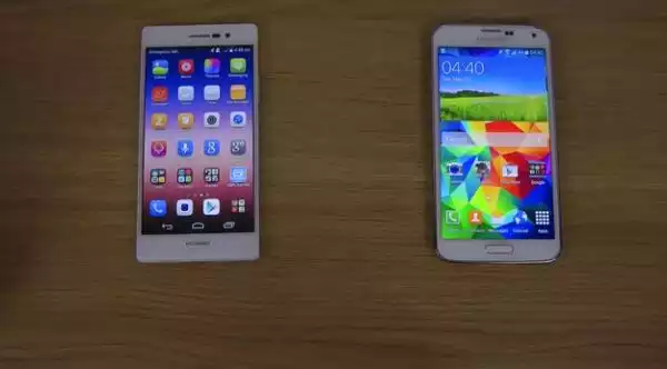 Samsung Galaxy S5 vs Huawei Ascend P7 comparativa en video