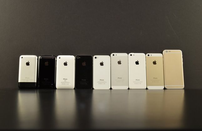 ¿Quieres ver el iPhone 6 comparado con todos los iPhones de la historia?