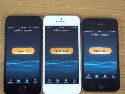 iPhone 5S vs iPhone 5 y 4S en iOS 8 beta 2, velocidad de internet