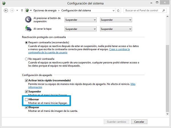 Desactivar el modo hibernación en Windows para recuperar espacio del disco duro