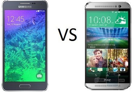 Samsung Galaxy Alpha vs HTC One M8