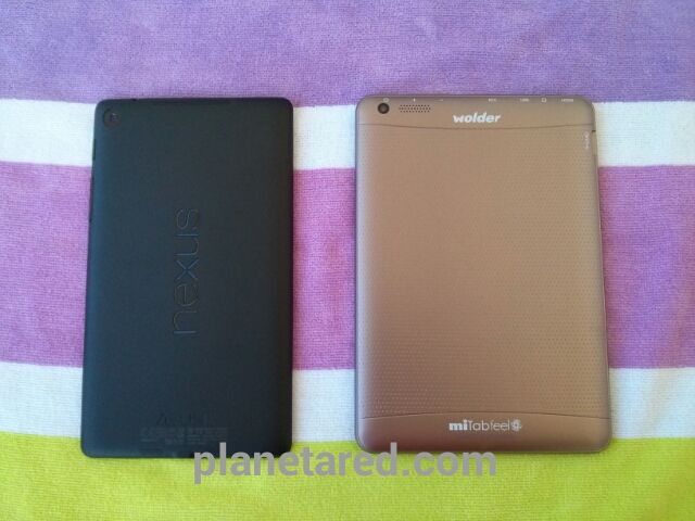 Wolder miTabFeel y Nexus 7 comparadas