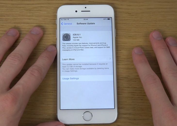 iOS 8.1 en vídeo en un iPhone 6 y iPhone 6 Plus