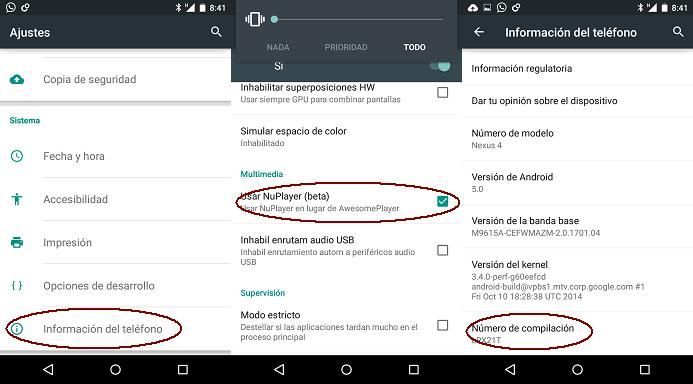 Arreglar error de Youtube en una Nexus 7 con Android 5.0 Lollipop