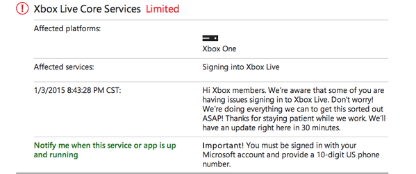 Xbox Live caída y con problemas de nuevo
