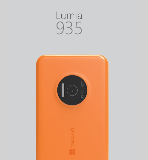 Así podría ser el Microsoft Lumia 935