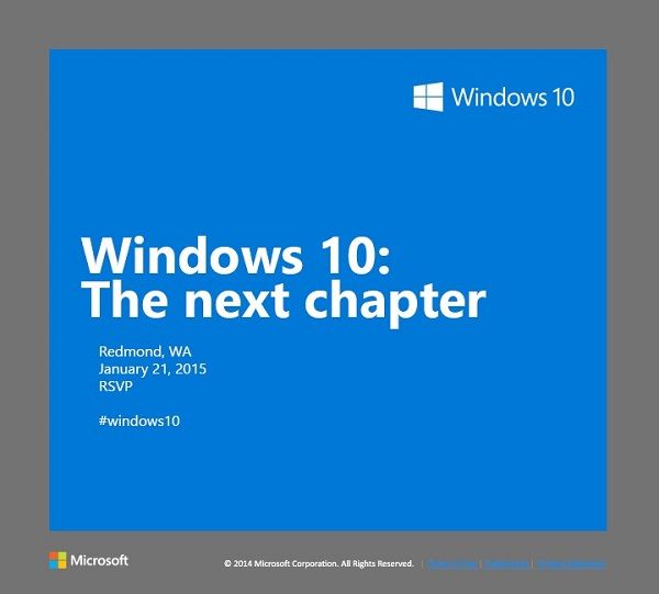 Invitación Windows 10