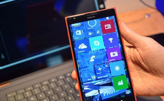Posible estilo de Windows 10 en un Nokia Lumia