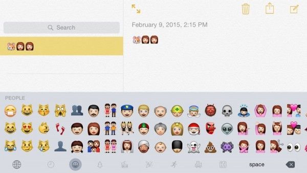 Mejoras en el teclado Emoji de iOS 8.3