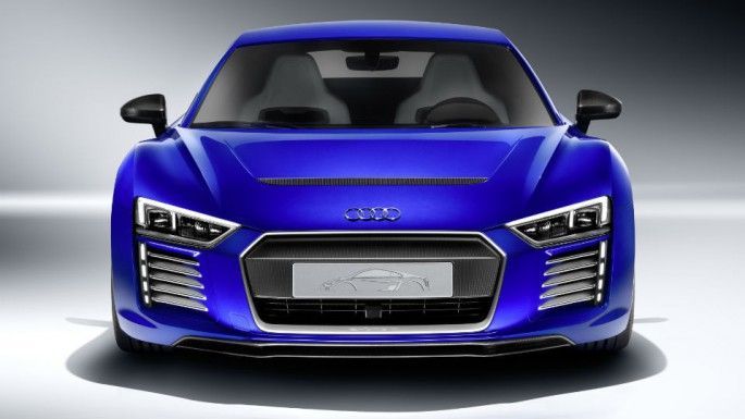 Imagen frontal del Audi R8 E-Tron
