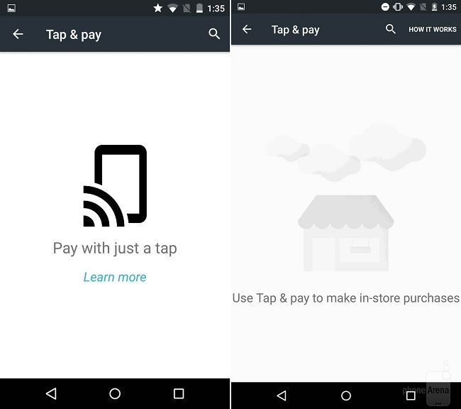 Lollipop vs Android M. Android Pay