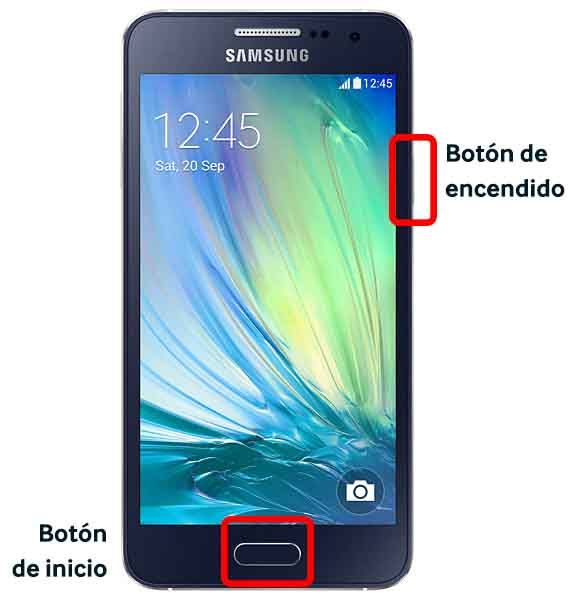 Como hacer una captura de pantalla en el Samsung Galaxy A3