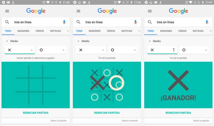 Los juegos ocultos de Google en la aplicación de Android y navegador