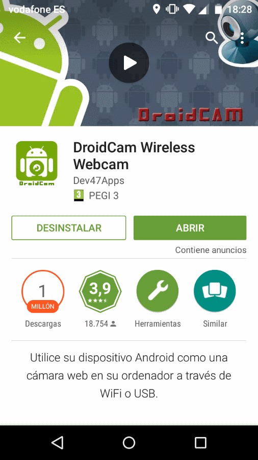 Android como webcam