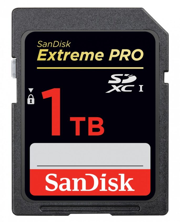 SanDisk SDXC de 1TB de capacidad