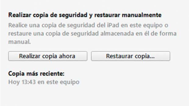 Cómo hacer Backup de iPhone, iPad o iPod Touch con iTunes