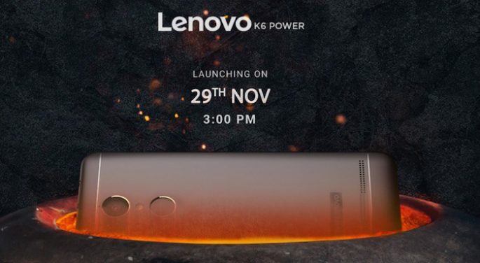 Lanzamiento del Lenovo K6 Power