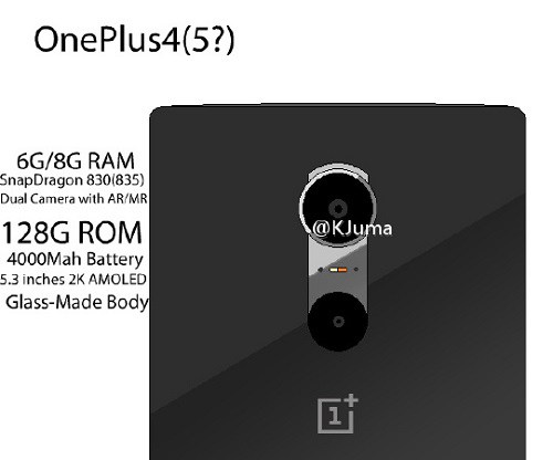 Rumores sobre el OnePlus 4 podría llegar con una doble cámara y 8 GB de RAM