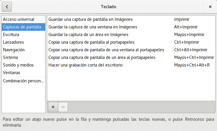 Captura de pantalla en Ubuntu