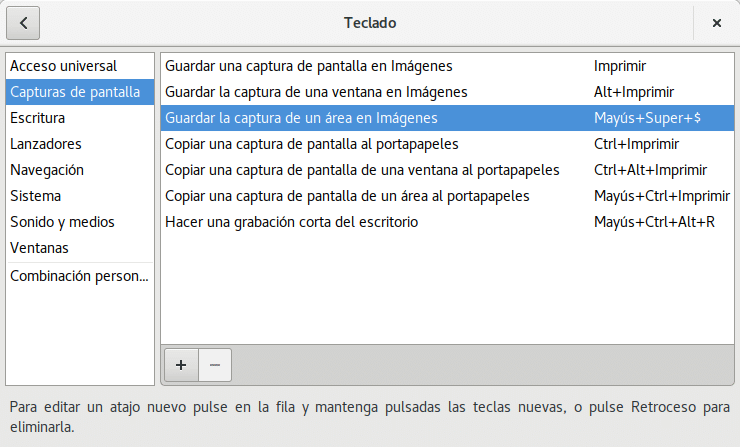Captura de pantalla en Ubuntu