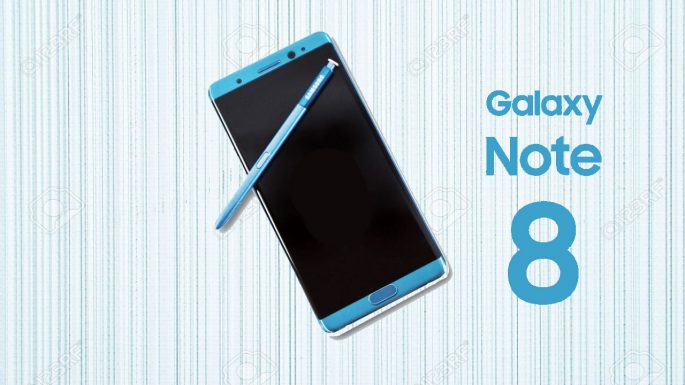 blue Samsung Galaxy Note 8