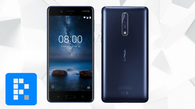 blue Nokia 8