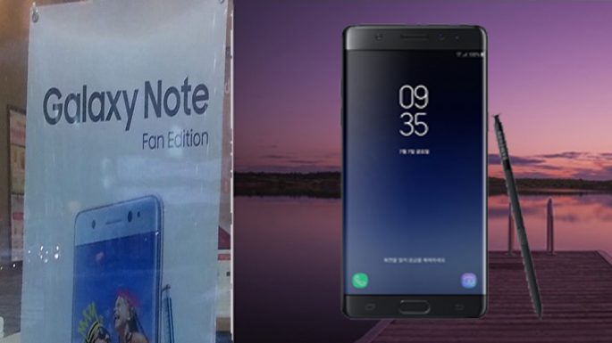 black Samsung Galaxy Note 7 Fan Edition