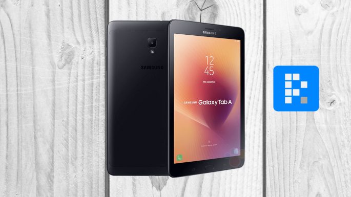 black Samsung Galaxy Tab A 8