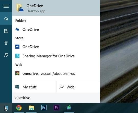 Configuración de OneDrive para Windows 10