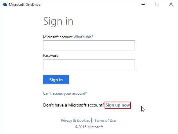  OneDrive para Windows 10
