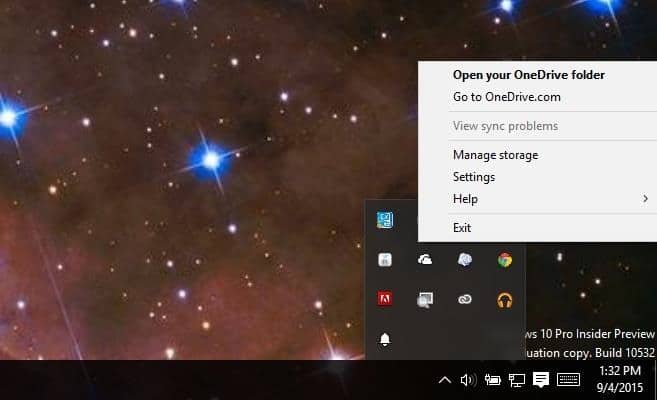 desactivar OneDrive en Windows 10