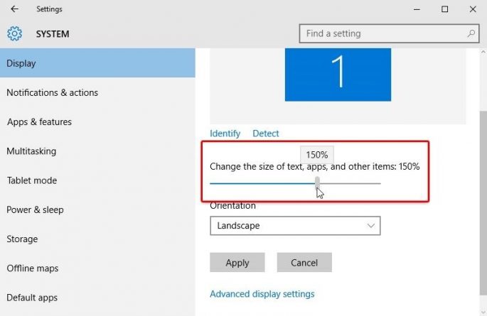 Como cambiar el tamaño de fuente en Windows 10