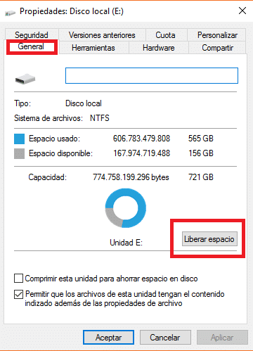 Cómo liberar espacio en el disco duro