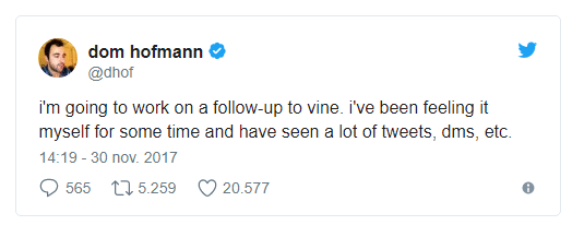 Co-fundador del Vine quiere resucitar la aplicación