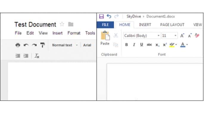 Google Docs vs Microsoft Word Online