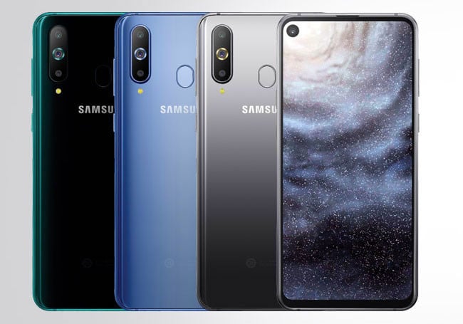 Samsung Galaxy A8s viene en tres presentaciones de color