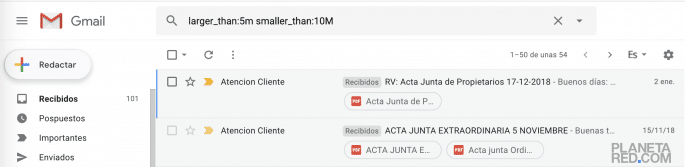 Cómo Liberar Espacio En Gmail Y Eliminar Los Correos De Gmail Que Ocupan Mucho Espacio Planeta Red 9262