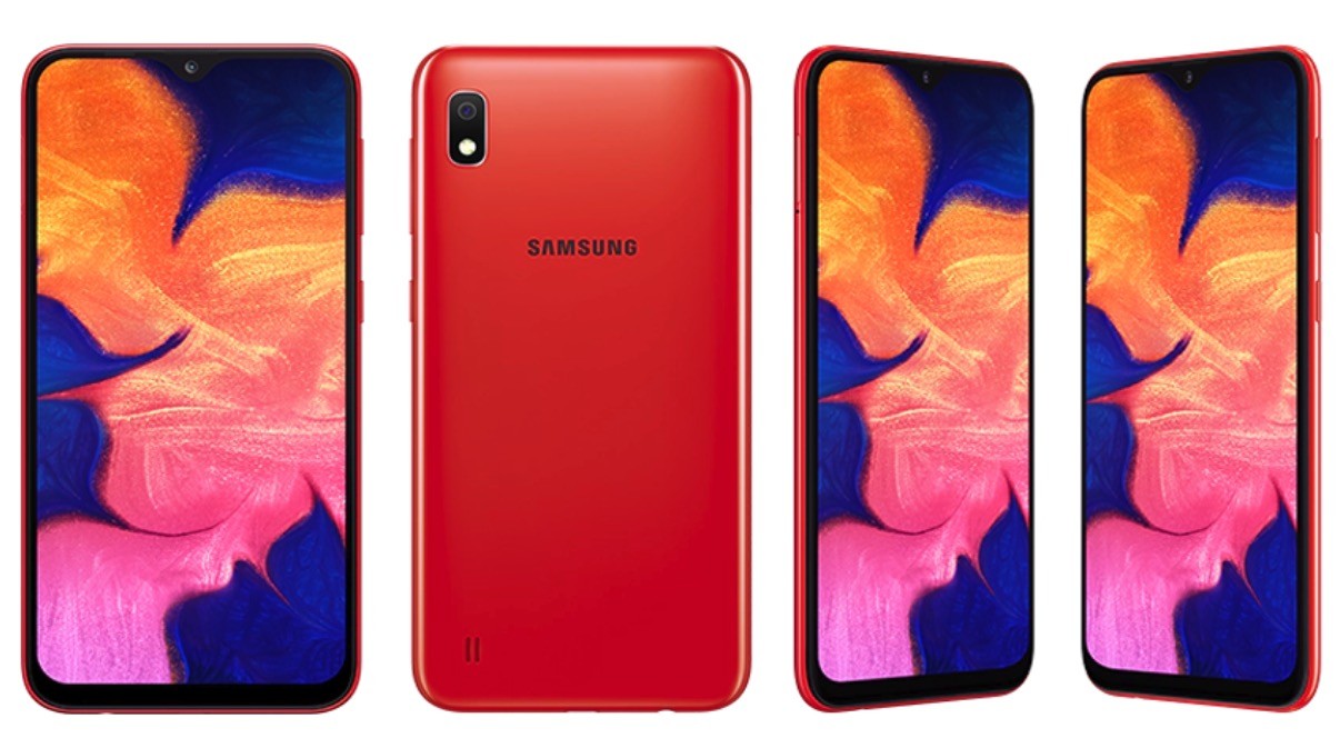 Samsung Galaxy A10 viene en colores llamativos como el azul o rojo y en negro