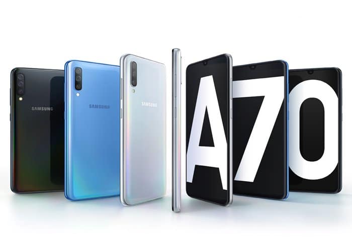 Samsung Galaxy A70 viene en el nuevo formato 20:9 y 6,7 pulgadas
